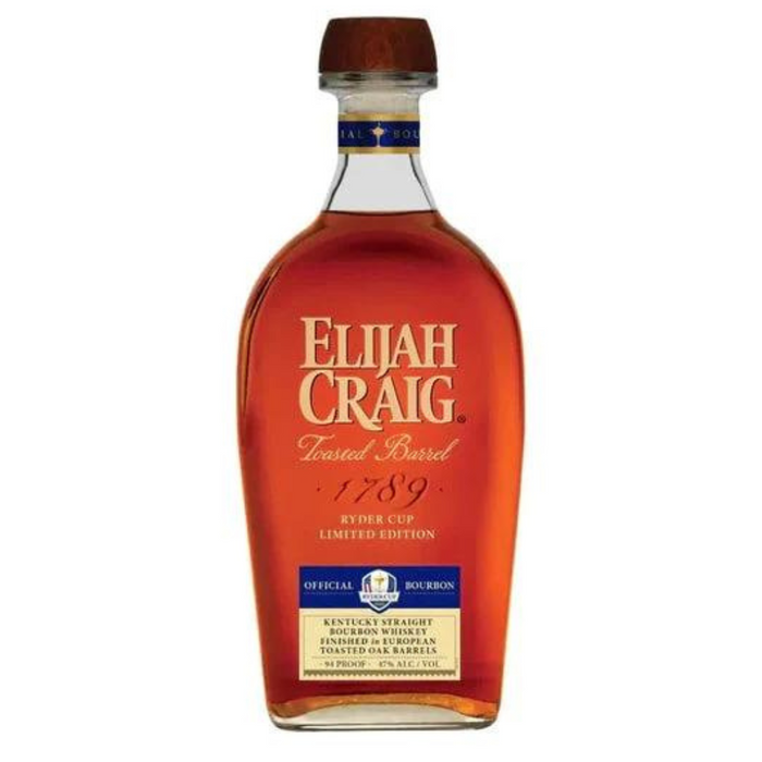 Elijah Craig Ryder Cup Toasted Barrel Straight Bourbon Whisky
