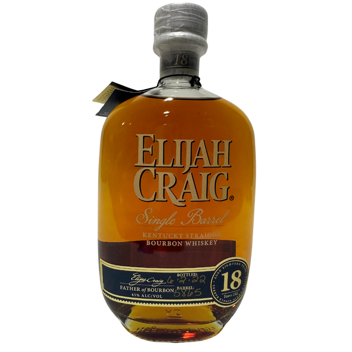 2022 Elijah Craig 18 Year Old Single Special #5865 Barrel Kentucky Straight Bourbon  Bottled