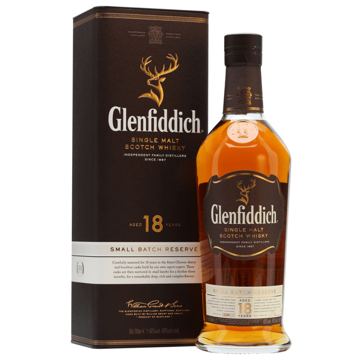 Glenfiddich 18 Year Old Single Malt Scotch Whisky 750ml