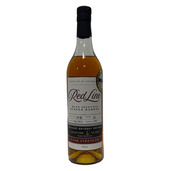 Red Line 6 Year Old Single Barrel Cana Wine Store Pick Cask Strength Straight Bourbon Whiskey 750ml