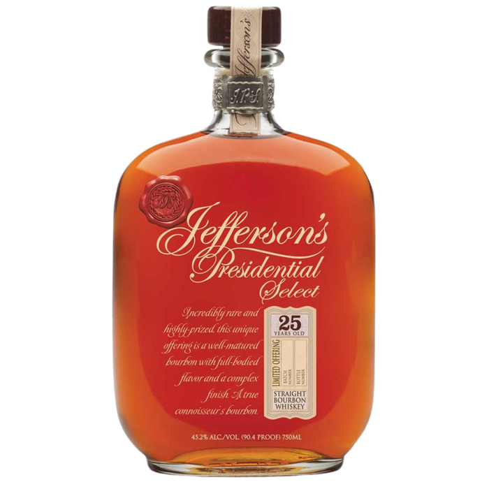 Jefferson's Presidential Select 25 Year Old Batch 2 Straight Bourbon Whiskey 750ml