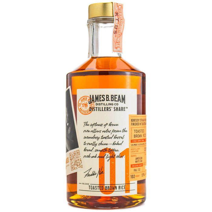 James B. Beam Distiller's Share 01 Toasted Brown Rice Kentucky Straight Bourbon Whiskey 375ml