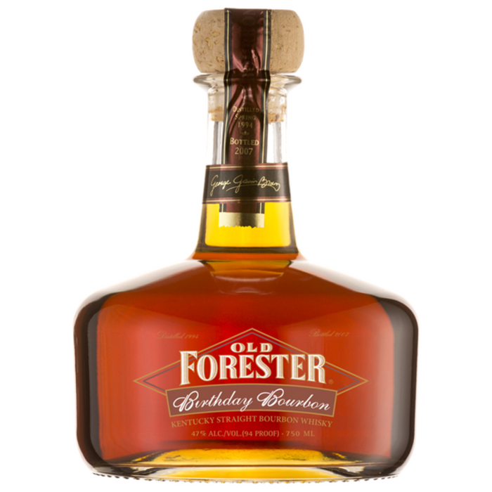 2007 Old Forester Birthday Bourbon 12 Year Old Kentucky Straight Bourbon Whiskey