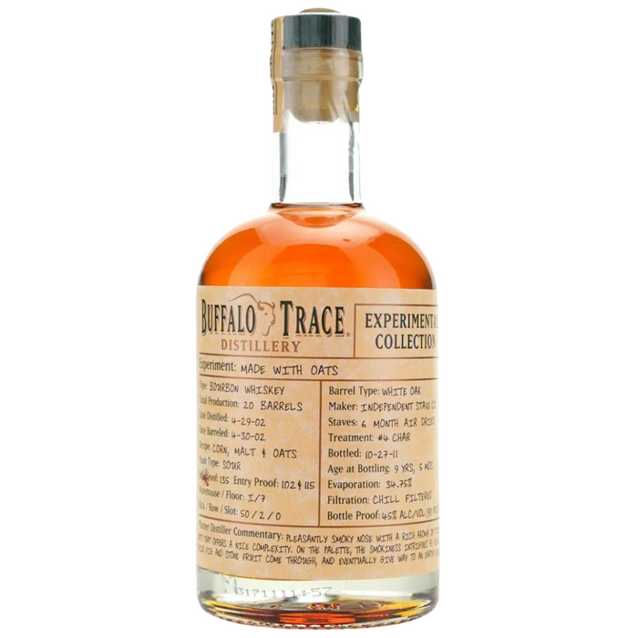 Buffalo Trace Experimental Collection Made with Oats Bourbon Whiskey