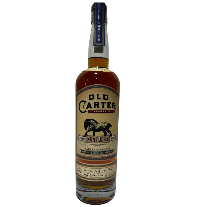 Old Carter Very Small Batch 2-OC Barrel Strength Bottle 113 of 712 Straight Kentucky Whiskey 750ml