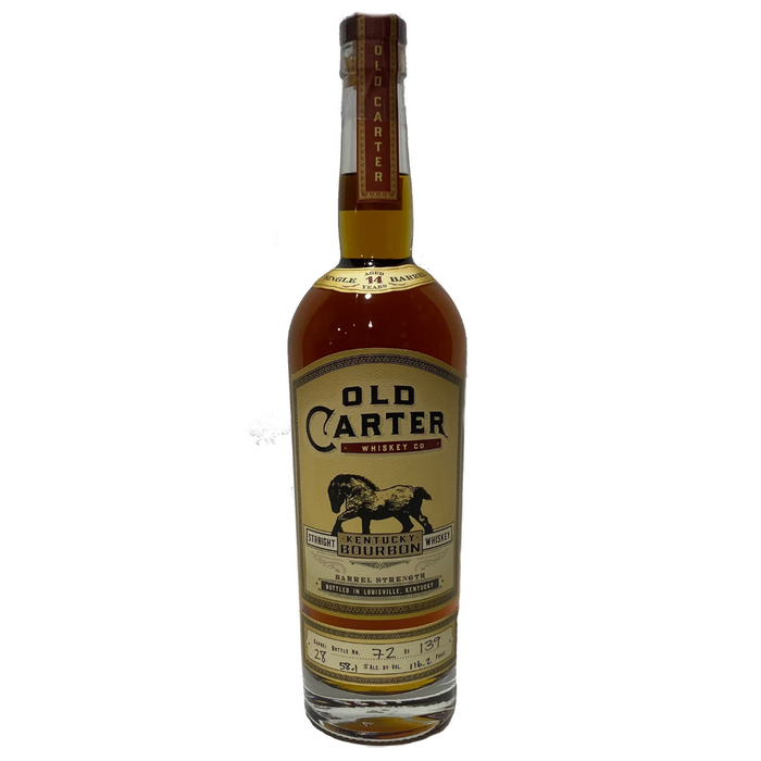 Old Carter 14 Year Old Barrel 28 Single Barrel Straight Kentucky Bourbon Whiskey 750ml