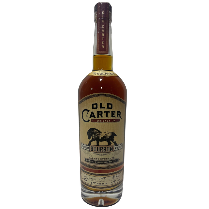 Old Carter Very Small Kentucky Batch 1 Barrel Strength Bottle 148 of 574 Straight Bourbon Whiskey 750ml