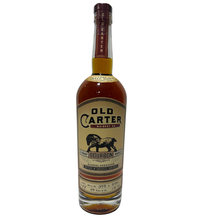 Old Carter Very Small Kentucky Batch 1 Barrel Strength Bottle 398 of 574 Straight Bourbon Whiskey 750ml