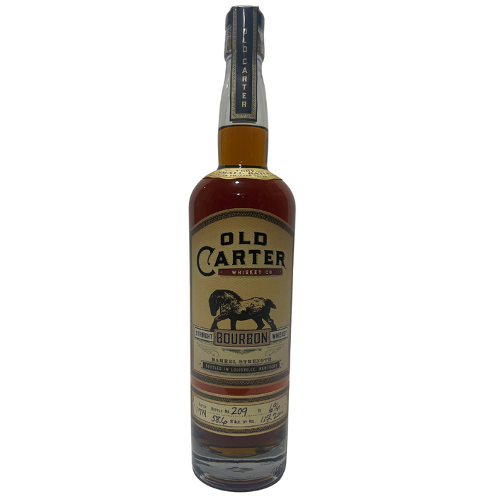 Old Carter Very Small Tennessee Batch 1 Barrel Strength Bottle 209 of 696 Straight Bourbon Whiskey 750ml