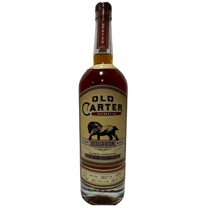 Old Carter Very Small New York New Jersey Batch 1 Barrel Strength Bottle 367 of 497 Straight Bourbon Whiskey 750ml