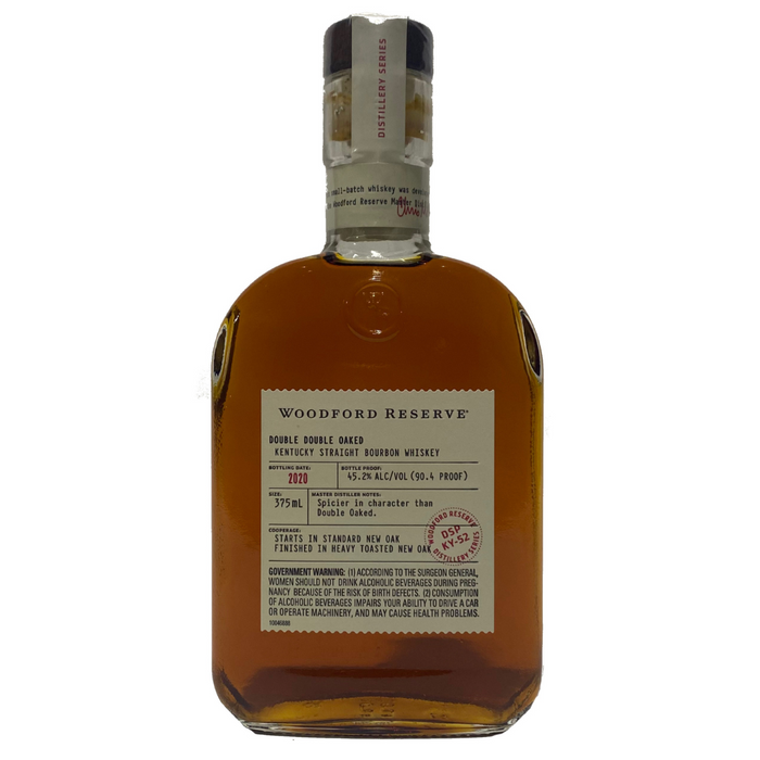 2020 Woodford Reserve Distillery Series Double Double Oaked Straight Bourbon Whiskey 375ml