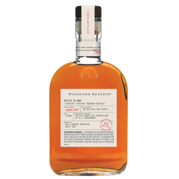 2018 Woodford Reserve Series Bottled in Bond Straight Bourbon Whiskey 375ml