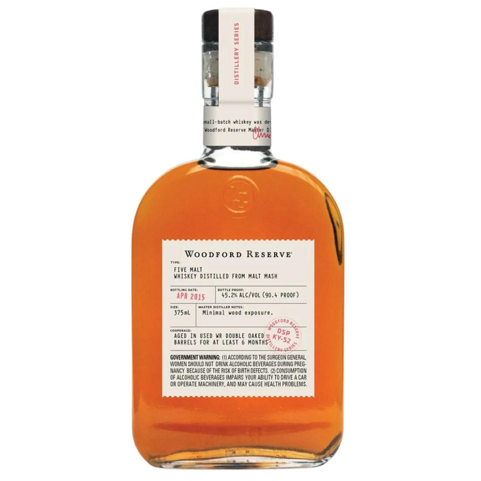 2015 Woodford Reserve Series Five Malt Whiskey 375ml