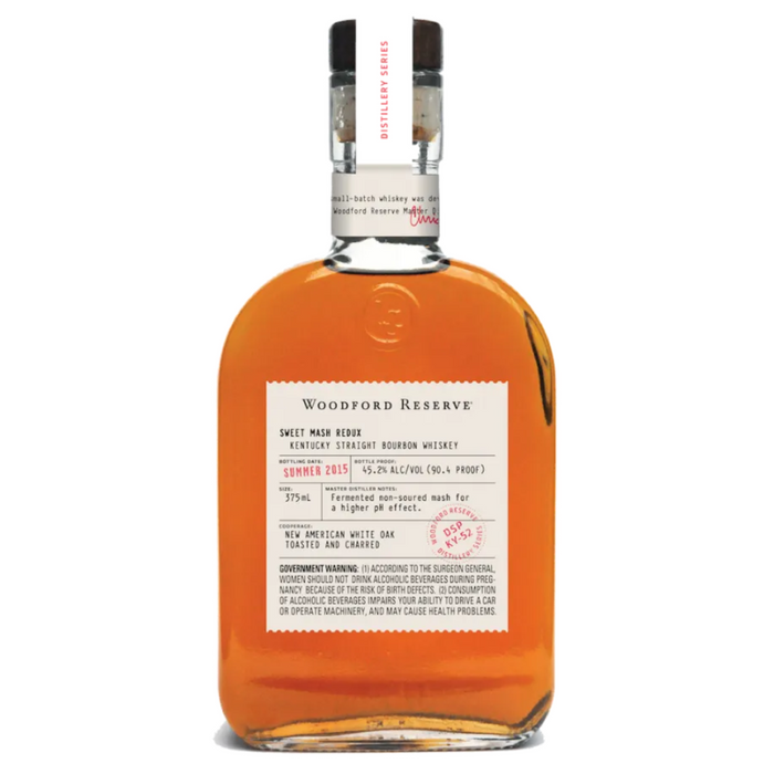 2015 Woodford Reserve Series Sweet Mash Redux Bourbon Whiskey 375ml