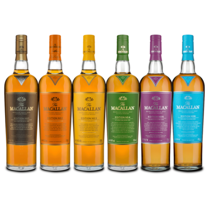 Macallan Edition No 1-6 Assortment Bundle 750ml 6-Pack