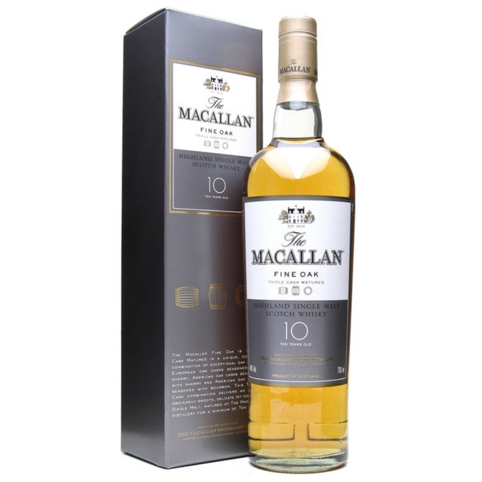 Macallan Fine Oak 10 Year Old Single Malt Scotch Whisky 700ml