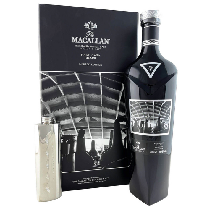 2018 Macallan Rare Cask Black Limited Edition With Pewter Flask Single Malt Scotch Whisky 700ml