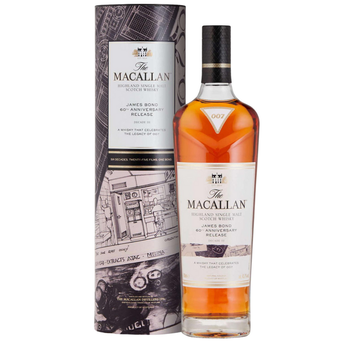 Macallan James Bond 60th Anniversary Decade III Single Malt Scotch Whisky 700ml