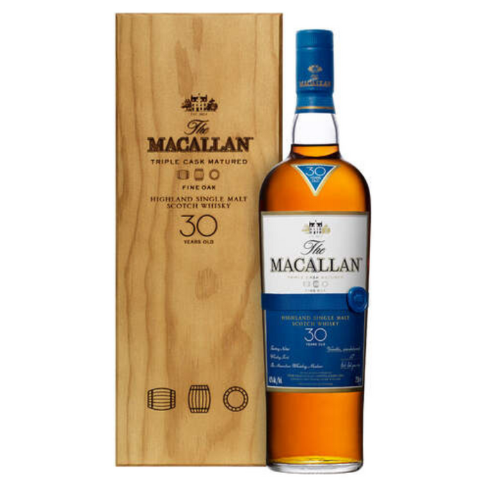 Macallan Triple Cask Matured Fine Oak 30 Year Old Single Malt Scotch Whisky 750ml