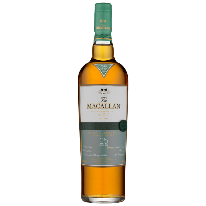 Macallan Triple Cask Matured Fine Oak 25 Year Old Single Malt Scotch Whisky 750ml