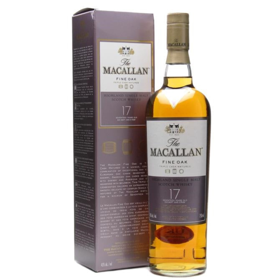 Macallan Fine Oak 17 Year Old Single Malt Scotch Whisky 750ml - Cana Wine  Company