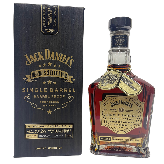 Jack Daniel's Single Barrel Barrel Proof Heroes Selection Melvin H Keebler Whiskey 750ml