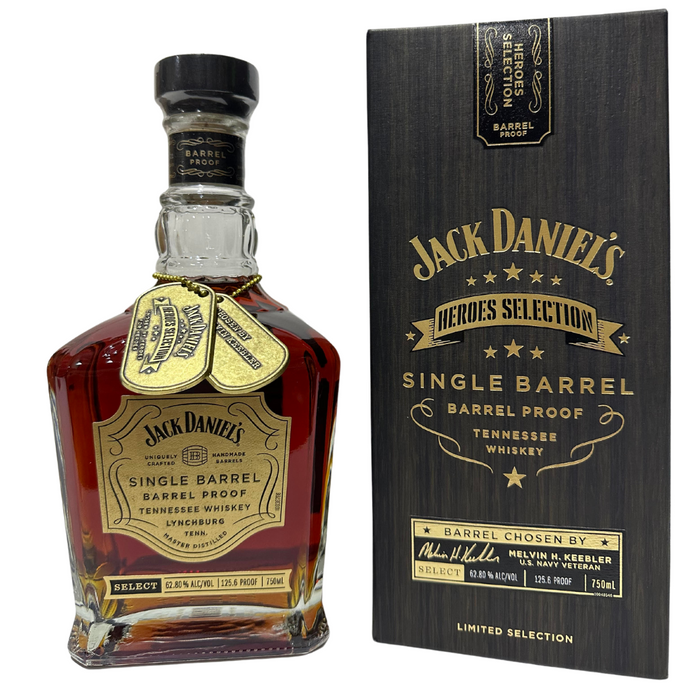 Jack Daniel's Single Barrel Barrel Proof Heroes Selection Melvin H Keebler Whiskey 750ml