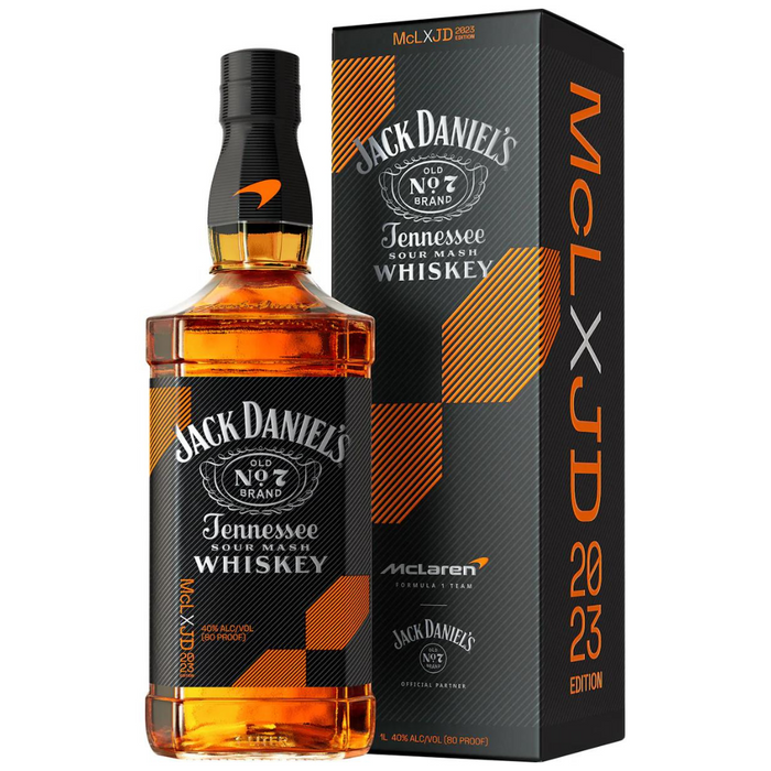 2023 Jack Daniel's Black Label Old No.7 Brand Sour Mash McLaren Racing Limited Edition Tennessee Whiskey 1Lt