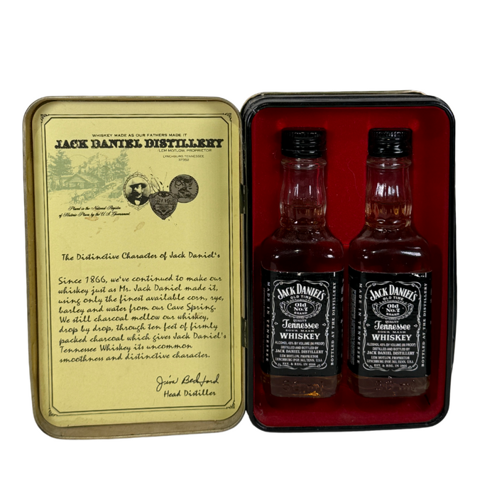 Jack Daniels Vintage Gift Tin Old No.7 Whiskey 50ml