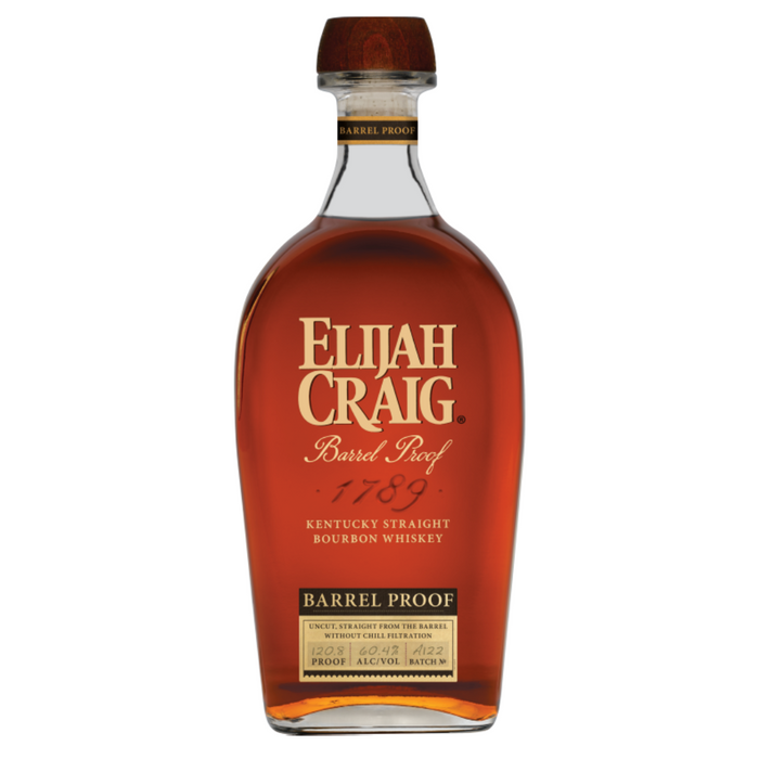 Elijah Craig 12 Year Old Barrel Proof Batch A122 Kentucky Straight Bourbon Whiskey