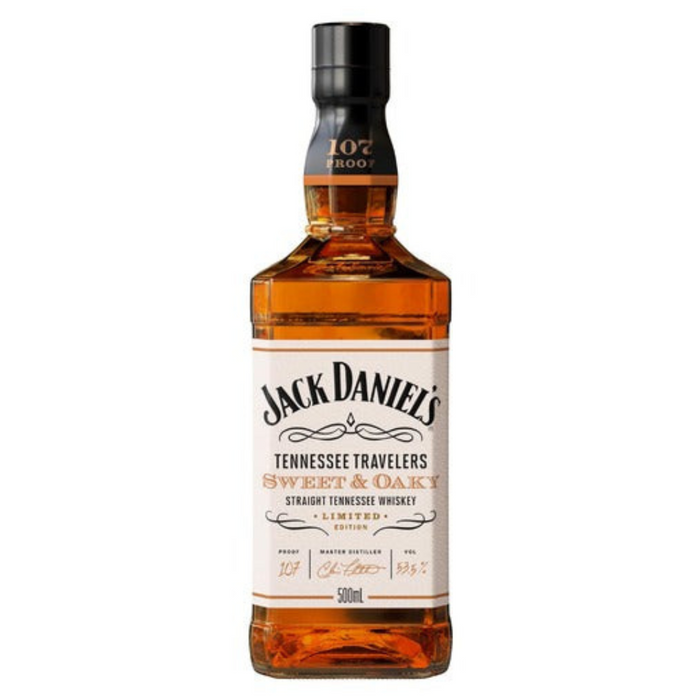 Jack Daniel's Tennessee Travelers Sweet & Oaky Straight Tennessee Whiskey 500ml