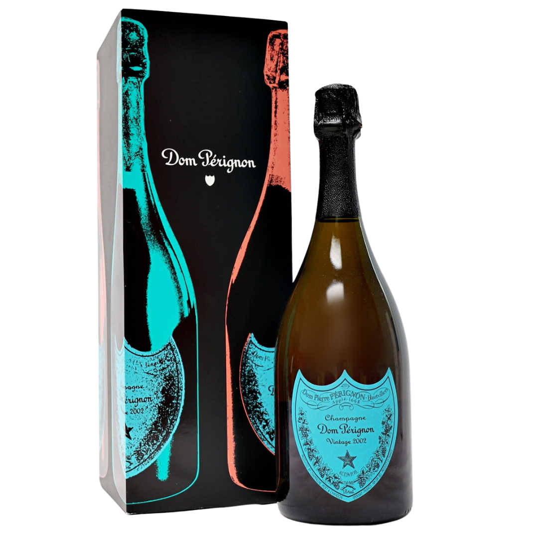 2002 Dom Perignon Andy Warhol Tribute Collection Blue Label 750ml 2002 Dom Perignon Andy Warhol Tribute Collection Blue Label 750ml