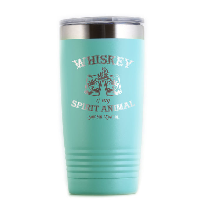 Whiskey is My Spirit Animal Travel Tumbler