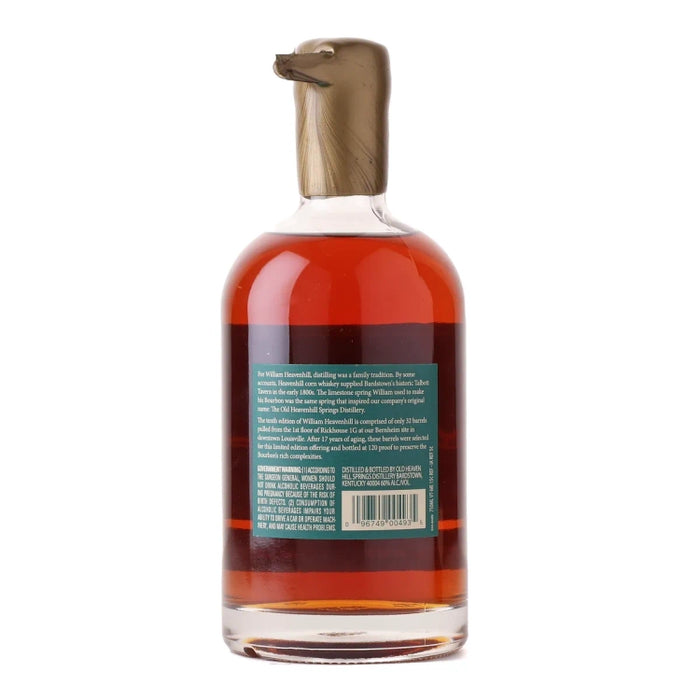 William Heavenhill Cask Strength 17 Year Old Kentucky Bourbon 750ml Back
