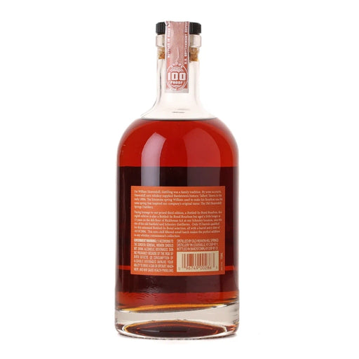 William Heavenhill Small Batch Bottled in Bond 13 Year Bourbon 750ml Back