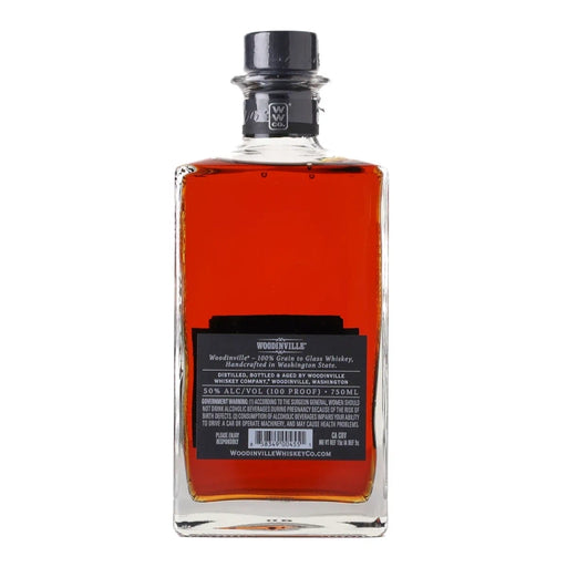 Woodinville 8 Year Old Straight Bourbon Whiskey Back