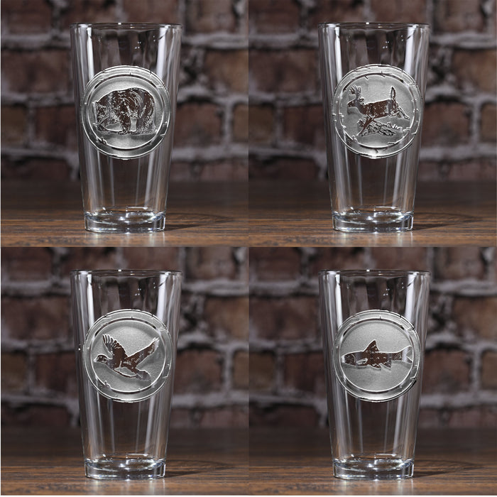 Wildlife Animals Glassware Set