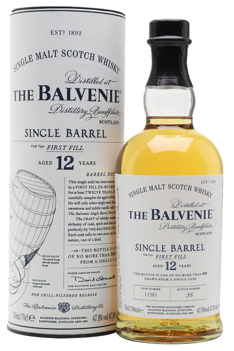 Balvenie Single Barrel 12 Year Old Single Malt Scotch Whisky 750ml
