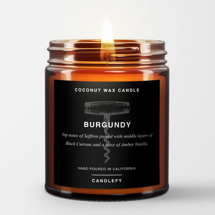 Burgundy Wine Candle