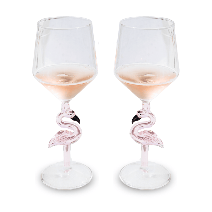 Figural Flamingo All Purpose Wine Glass