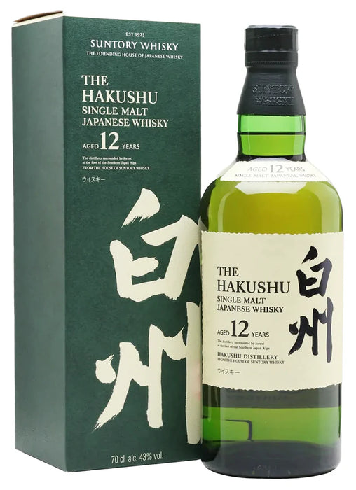 Hakushu 12 Year Old Single Malt Whisky 750ml