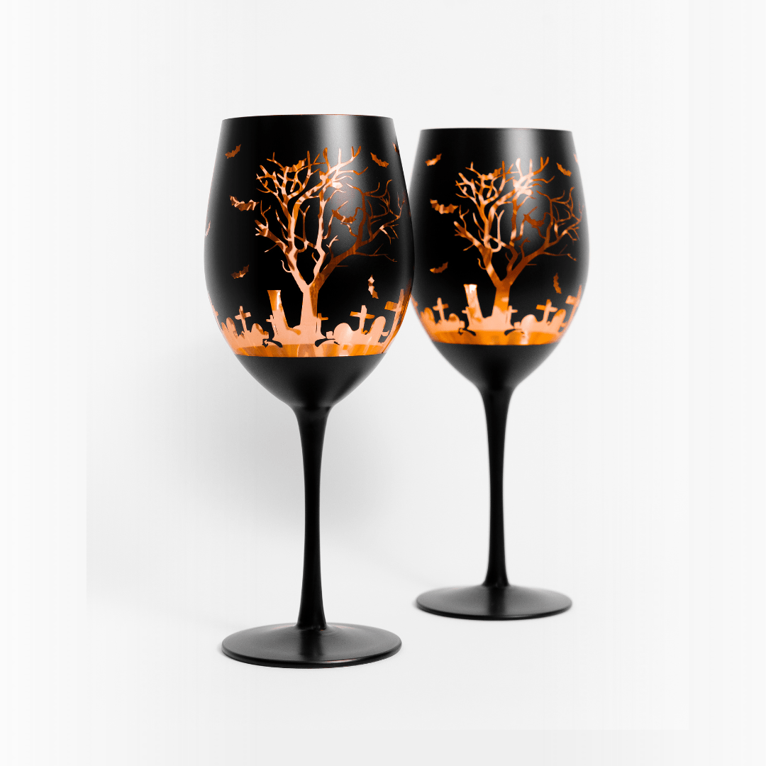 Halloween Wine Glasses - Cana Wine Company