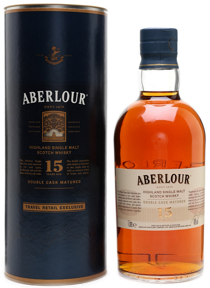 Aberlour 15 Years Old シングルモルトウイスキー Aberlour Double Cask Matured 15 Yr Single Malt Scotch Whisky 1 L