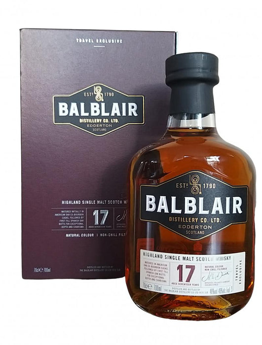 Balblair Travel Exclusive 17 Year Old Single Malt Scotch Whisky 700ml