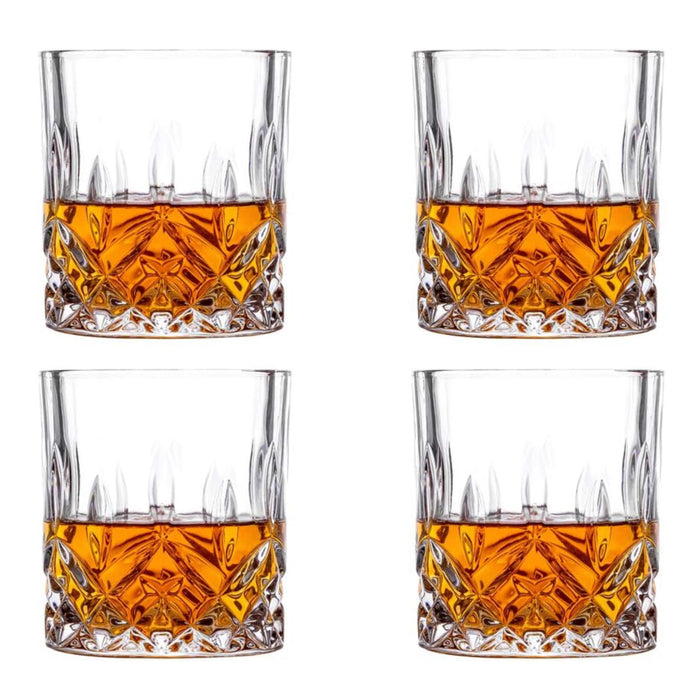 Old Fashioned Crystal Whiskey Glass's Set of 4 With Gift Box — Cana Wine  Company