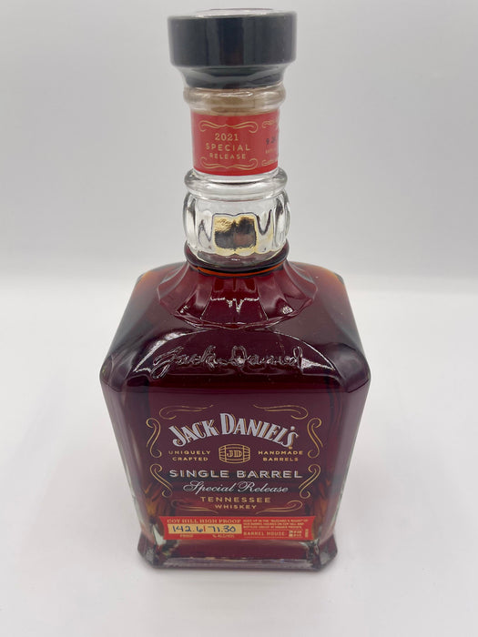 Jack Daniel's Single Barrel Special Release COY HILL Tennessee Whiskey 142.6 Proof Blue Ink