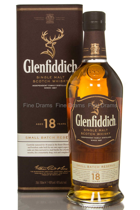 Glenfiddich 18 Year Old Small Batch Reserve Single Malt Scotch Whisky 750ml