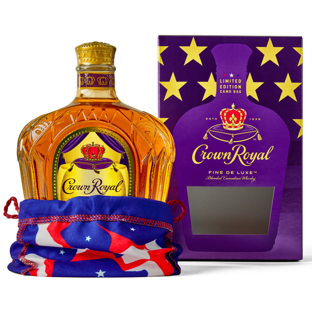 Crown Royal Limited Edition Camo Bag Fine Deluxe Blended Canadian
