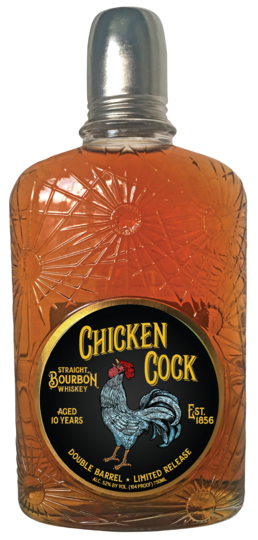 Chicken Cock 10 Year Old Double Barrel Straight Bourbon Whiskey