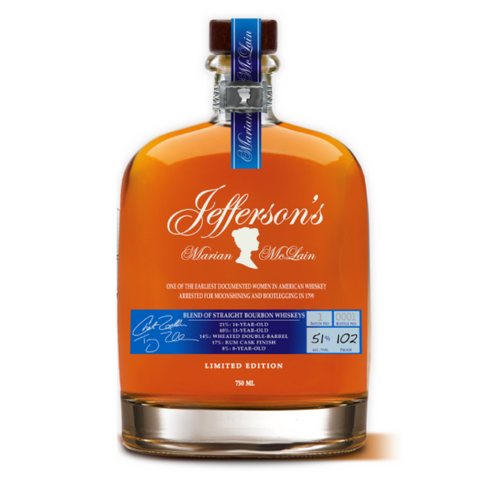 Jefferson's Marian McLain Blend of Straight Bourbon Whiskies Batch 4 Limited Edition